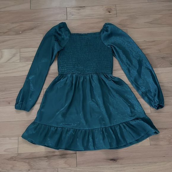 Art Class | Teal/Dark Green | Long Sleeve Dress | size 8 (M) - Picture 1 of 5